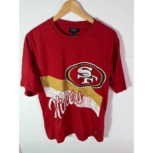 The Wild Collective Anthropologie SF 49ers Graphic Tee Red XS San Francisco 1946